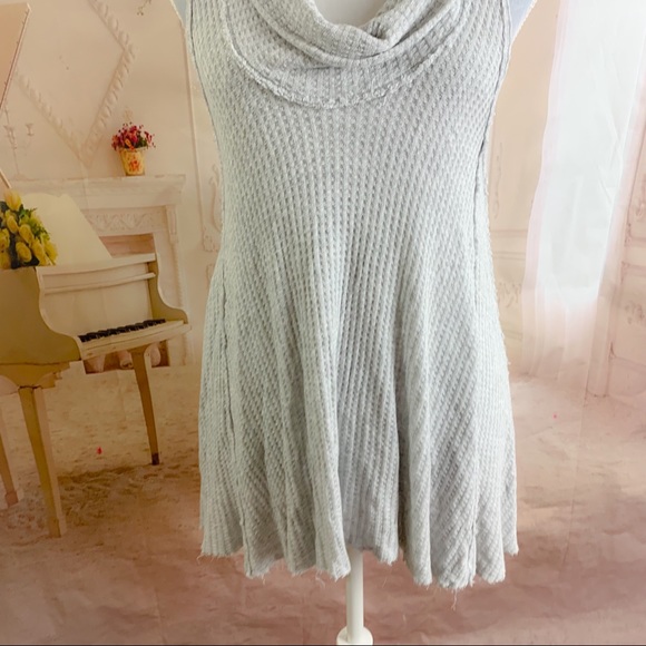 Free People Swing It Cowl Tank In Grey - Picture 6 of 12